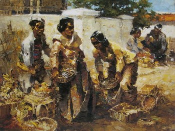Market Scene In Bandung