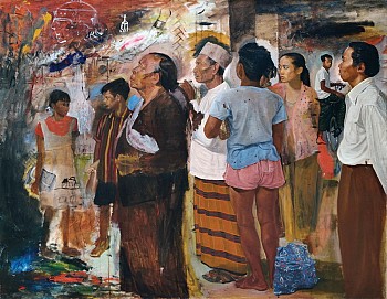 Perusing A Poster
